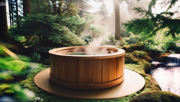 japanese wood fired hot tub
